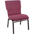 Flash Furniture Advantage Burgundy Pattern Discount Church Chair, 21" Wide EPCHT-100